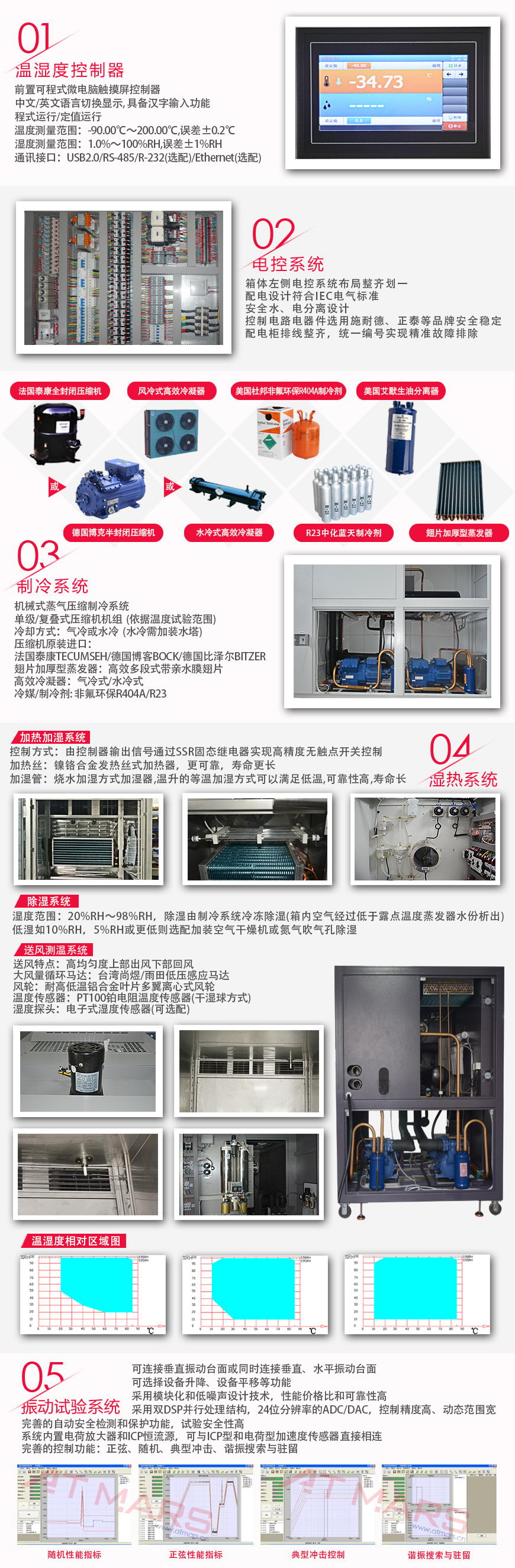 三綜合振動試驗(yàn)箱 1200L-ATVH-1200(圖3) 三綜合振動試驗(yàn)箱 1200L系統(tǒng)