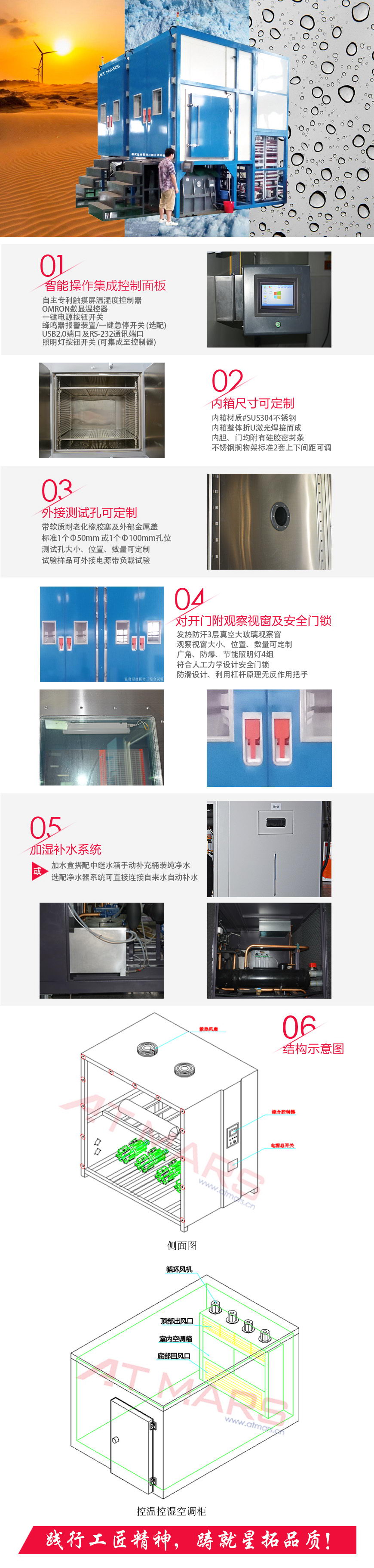 步入式三綜合試驗(yàn)箱(圖1) 步入式三綜合試驗(yàn)箱結(jié)構(gòu)